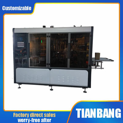 qualidade  Dual-station takeout and fast food intelligent curling paper bowl and paper plate forming machine fábrica
